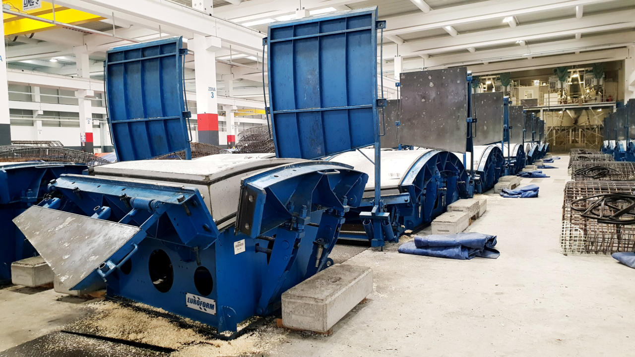 Euroform segment moulds for mechanized tunnel lining