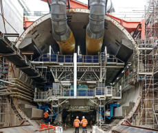 Cassero per mensole su scavo meccanizzato; Corbel formwork for mechanised tunnelling